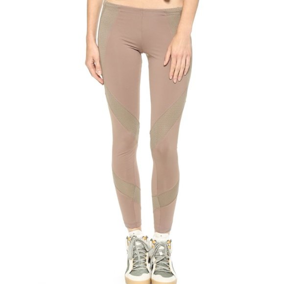 beige adidas leggings